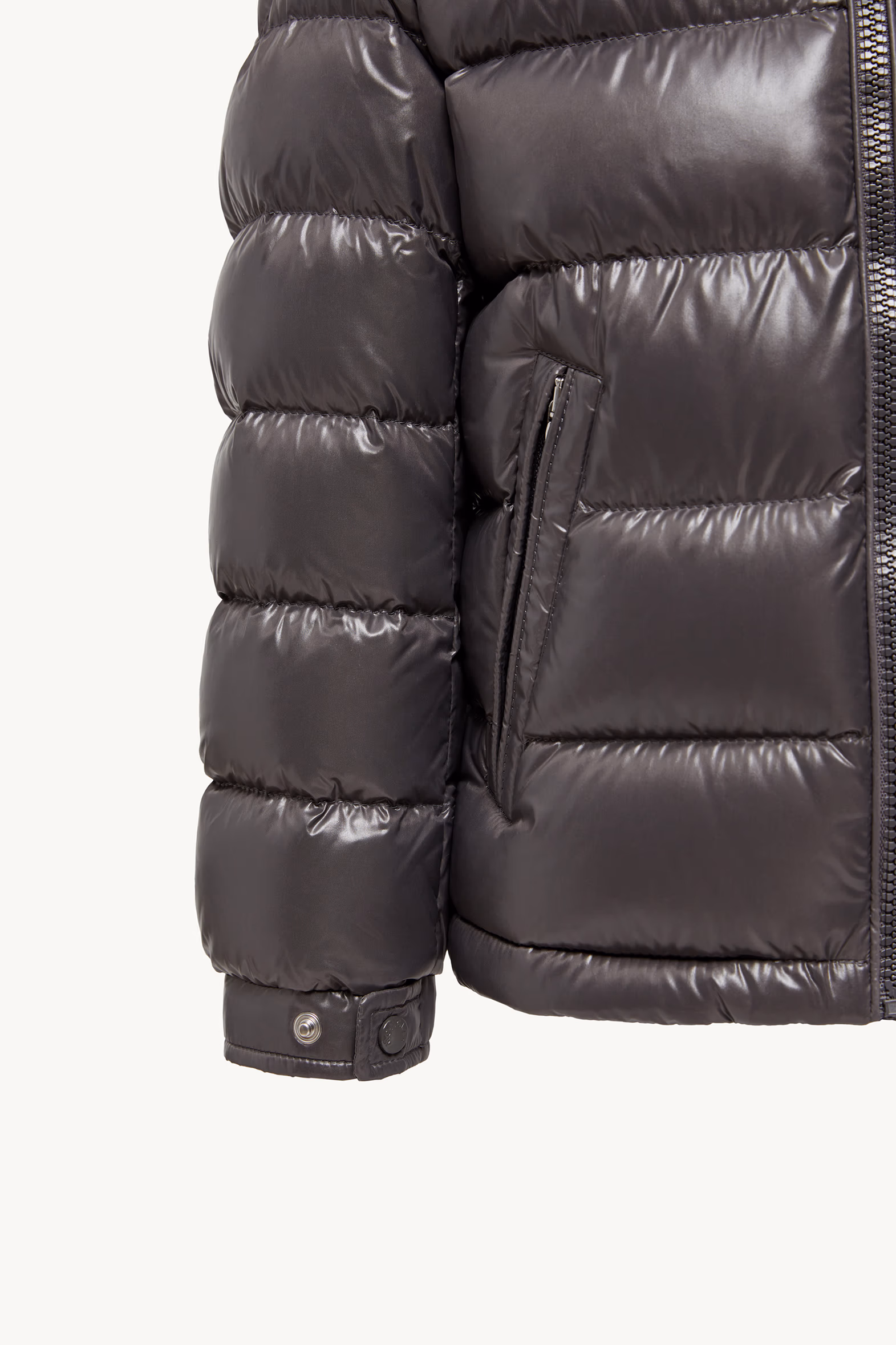 New Moncler Maya Hooded Down Jacket Boy Dark Grey Moncler 5